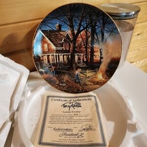 Terry Redlin Autumn Evening collector plate